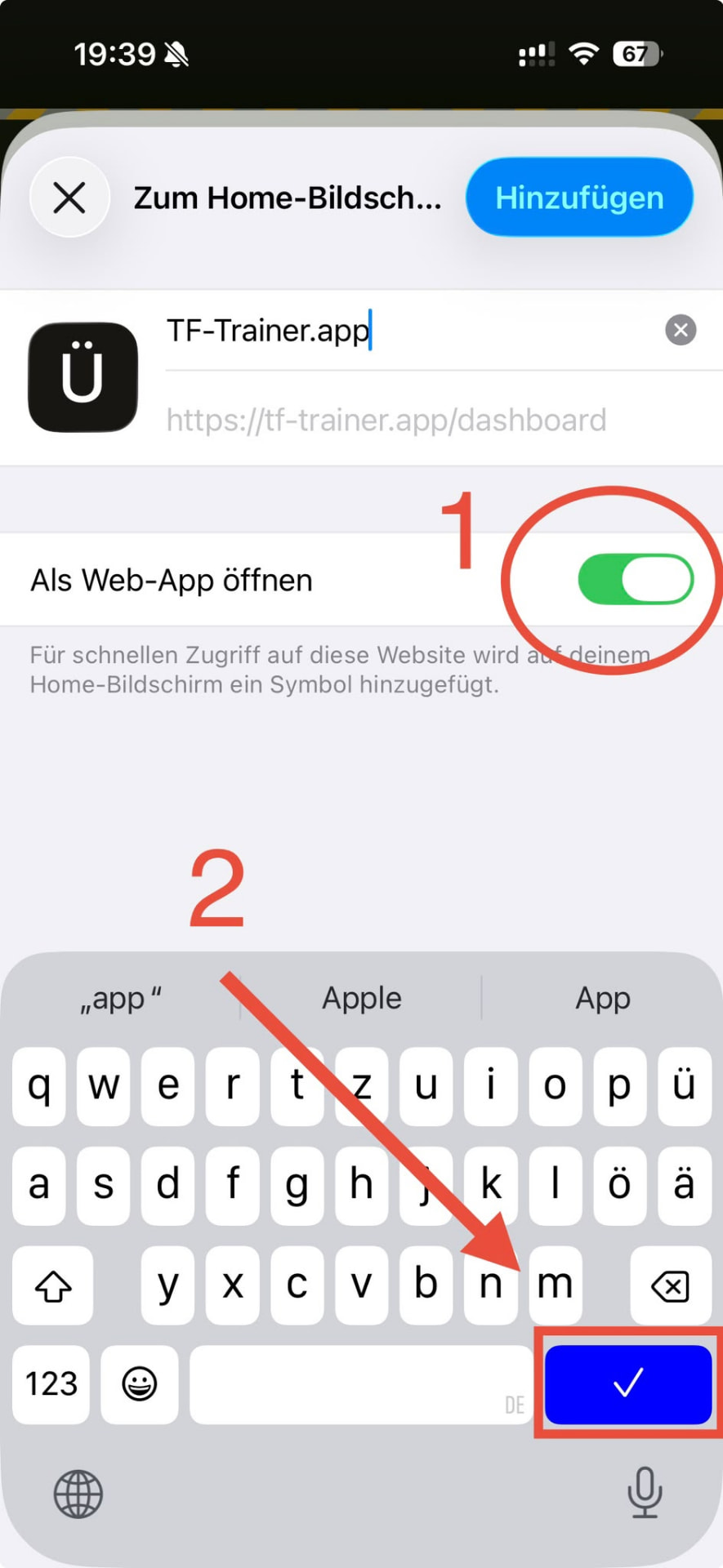 Schritt 5: Als Web-App öffnen