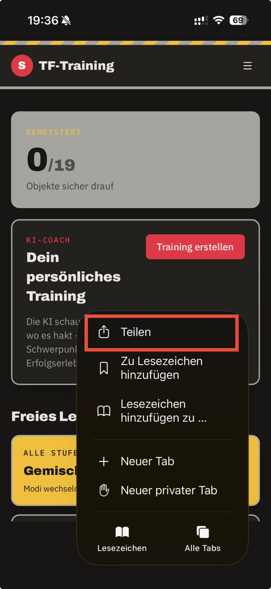 Schritt 2: Teilen